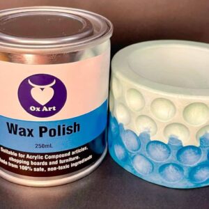 Wax polish with polished vessel